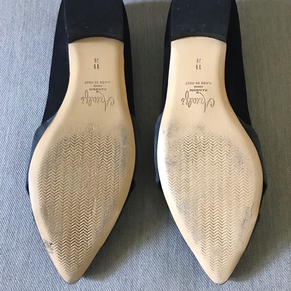 Amalfi Black and Grey all leather flats - Picture 3 of 4